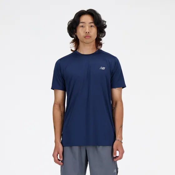 Remera New Balance Mt41222nny Marino  Hombre