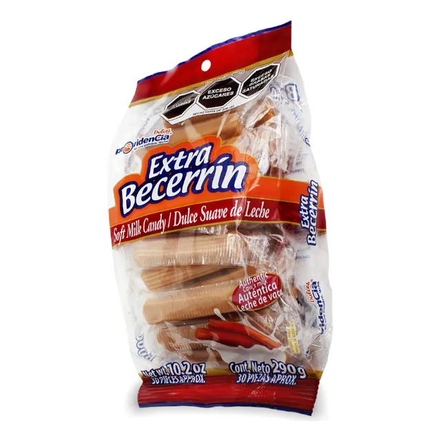 Extra Becerrin Jamoncillo Dulce Suave De Leche La Providencia Tipico Mexicano 290g 30 piezas Autentica Leche de Vaca