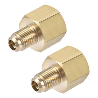 2 Conector Adaptador Tubo Rosca Macho 1/4 Sae 3/8 Hembra Sae 2 Conector Adaptador Tubo Rosca Macho 1/4 Sae 3/8 Hembra Sae