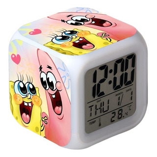 Despertador De Dibujos Animados De Bob Esponja Cambiando De Despertador De Dibujos Animados De Bob Esponja Cambiando De