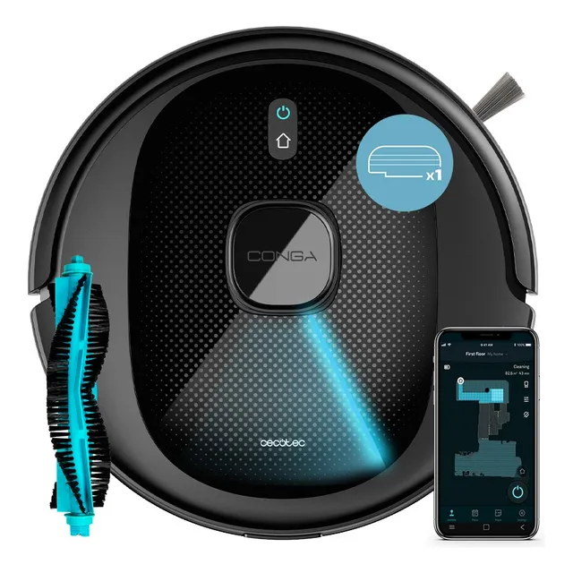 Aspiradora robot Cecotec Conga 7490 Immortal Genesis negra 220V