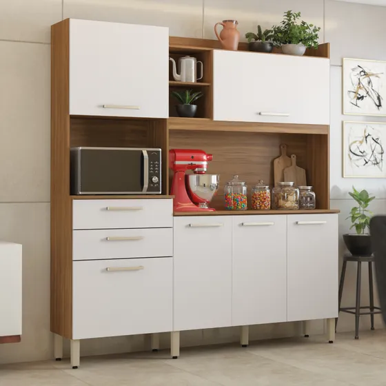 Aparador Modular Cocina Vajillero Mueble Auxiliar 1,78 Meble