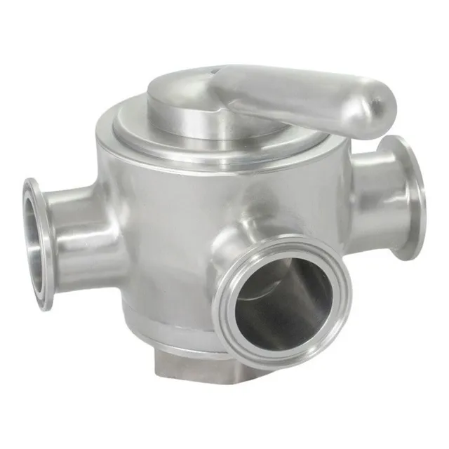 Valvula Bola Sanitaria Clamp 3 Vias 2  T304