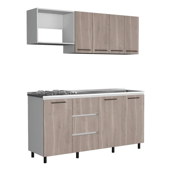 Cocina 180 Erie Rta Bardolino Blanco Meson Color Bardolino Blanco Meson Derecho