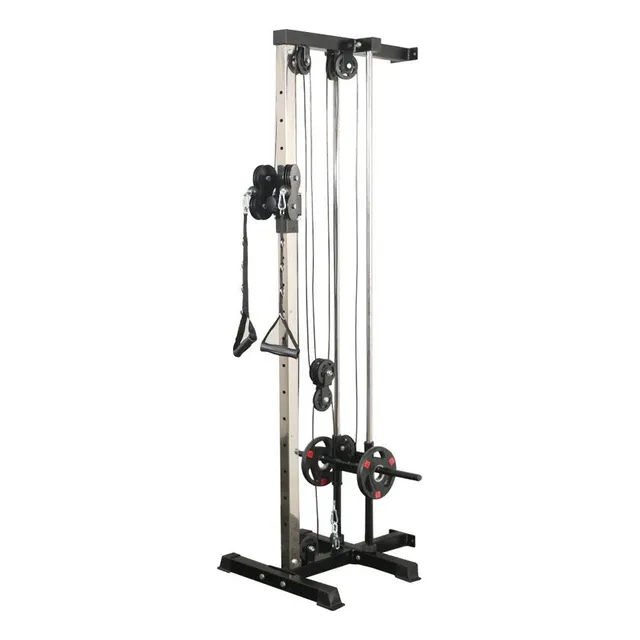 Con Polea Móvil Ajustable Multifuncional Gym De Peso Libre 