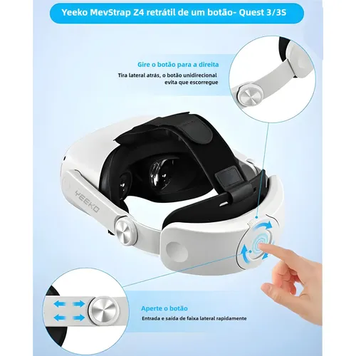 Casco Vr Meta Quest 3s 128gb Snapdragon Xr2 Blanco White