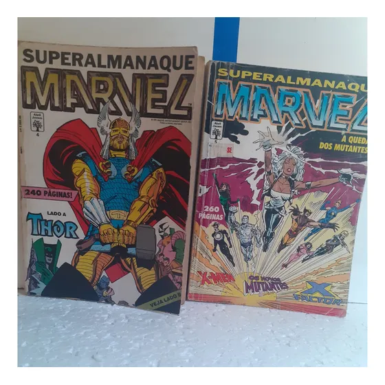 Gibi Hq Superalmanaque Marvel Número 4 E 5 Formatinho