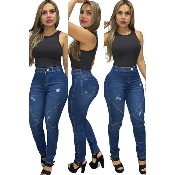 Jeans Bota Campana A La Moda Para Dama