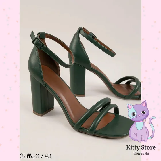 Sandalias Elegantes De Tacón