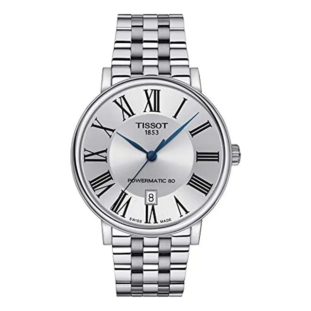 Tissot Para Hombre Carson Auto Reloj De Vestir De Acero Inox