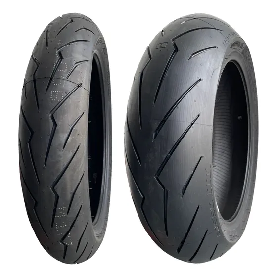 Par Pneu Moto 120/70-17 + 190/55-17 Diablo Rosso 3 Pirelli