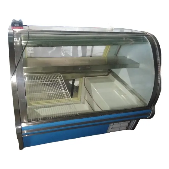 Mostrador Charcutero 5 Pies V/curvo Autocontenido