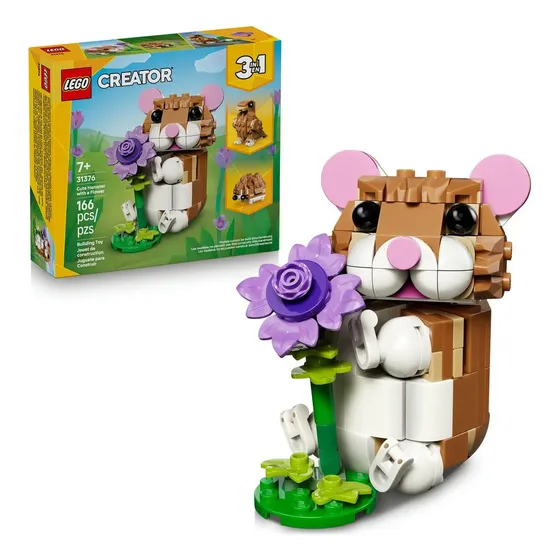 Lego® Creator 3 En 1 Lindo Hámster Con Flor 31376 | Cuotas sin interés