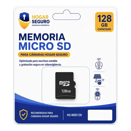 Memoria Microsd 128gb Para Cámara De Seguridad Y Videovigila