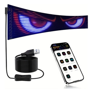 Pantalla Led Devil Eyes Programable De 1 Pieza Para Vehículo Pantalla Led Devil Eyes Programable De 1 Pieza Para Vehículo
