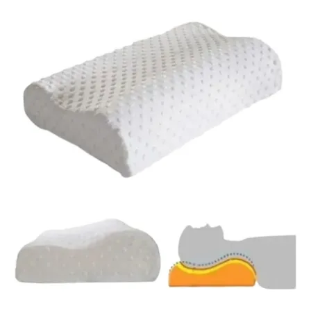 Almohada Memory Pillow Ortopédica Indeformable Cervical Color Blanco