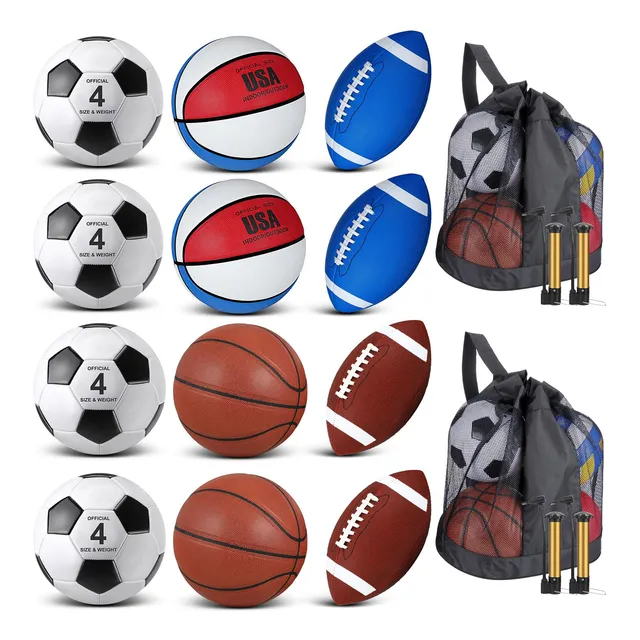 Liliful Juego 12 Pelota Deportiva Para Niño Adolescente 5 6