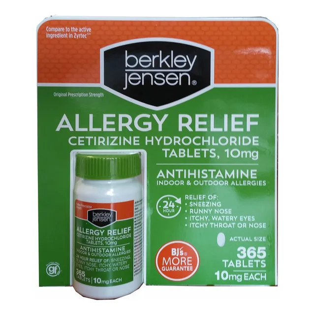 Berkley Jensen Allergy Relief, 365 Ct. Geeloa
