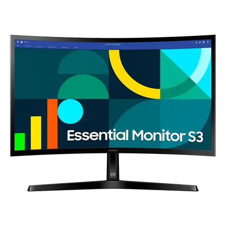 Monitor Curvo Samsung Essential S3 24in Fhd 100hz 4ms Vesa