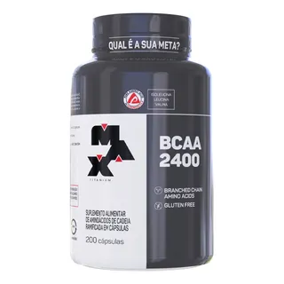 Bcaa 2400 200 Caps Max Titanium Suplemento Academia Bcaa 2400 200 Caps Max Titanium Suplemento Academia