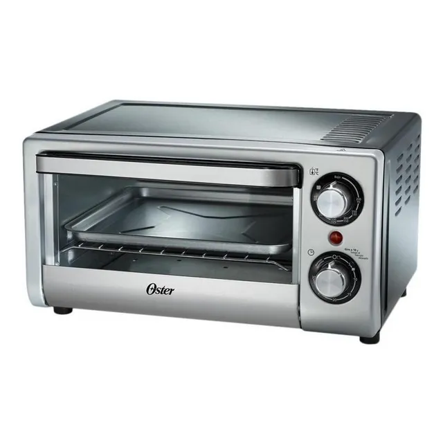 Horno De Mesa Eléctrico Oster Compact Tssttv10l 10l Plata Plata