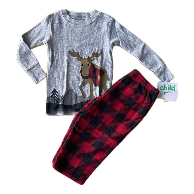 Pijama Navidad Venado Carters Niño Manga Larga Y Pantalon