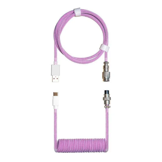Cabo Duplo Enrolado Cooler Master Kb-cpz1 Roxo
