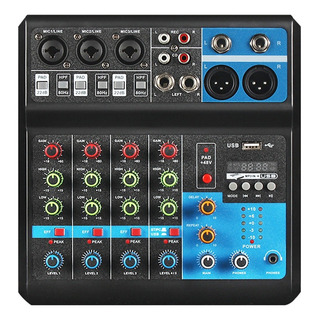 Mezcladora Tarjeta De Audio Usb De 5 Canales Bluetooth Mezcladora Tarjeta De Audio Usb De 5 Canales Bluetooth