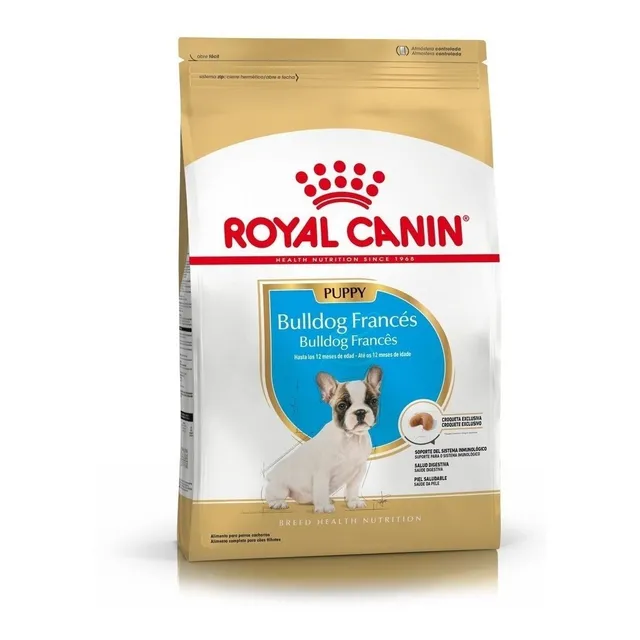 Alimento Royal Canin Breed Health Nutrition Bulldog Francés para perro cachorro de raza pequeña sabor mix de 3 kg