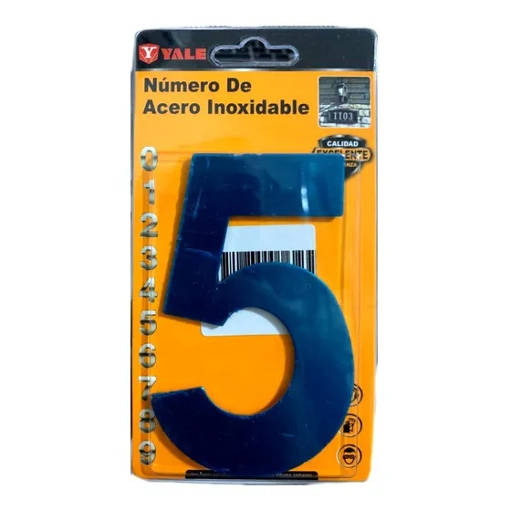 Números Casa Metálicos Acero Inoxidable 11cm  - Bigbull