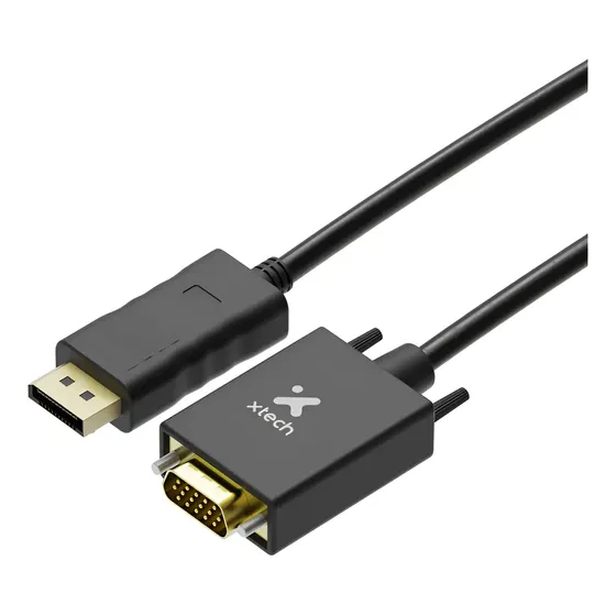 Cable DisplayPort A VGA Macho Xtech XTC-377 Resolución 1080p 60Hz | Cuotas sin interés
