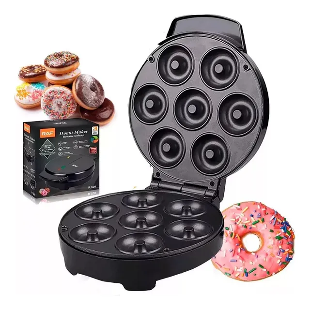 Maquina De Mini Donas 1000w Antiadherente 7 Donitas Original