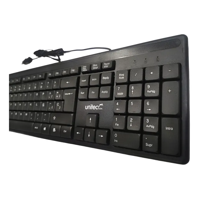 Teclado Alámbrico Usb Unitec T-950 Para Pc