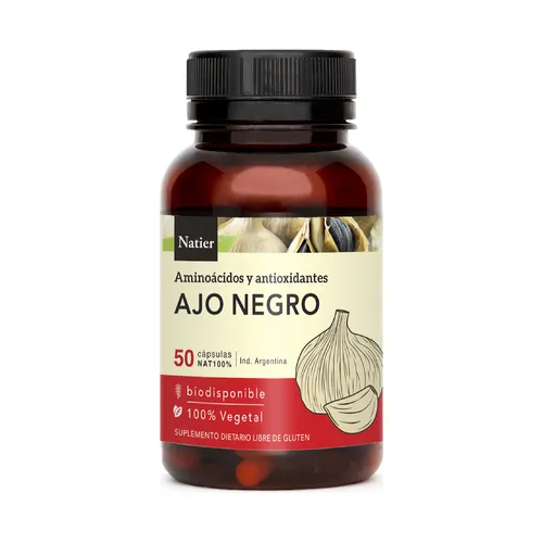 Suplemento Natier Ajo Negro Antioxidante X 50 Cápsulas