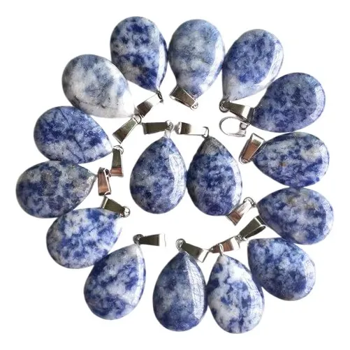 Collar Con Piedras Naturales Proteccion 3 , Gota De Agua