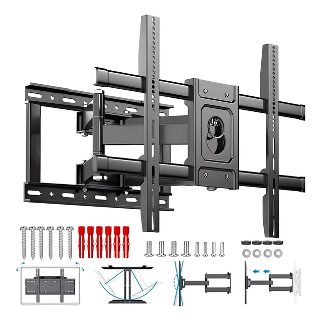 Soporta 80kg, Soporte Tv 32-90 Pulgadas Giratorio Inclinable