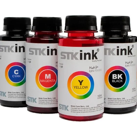 Tinta Para Canon G3111 G4100 G3800 G3102 E481 Kit 4 X 100ml Tinta Super Black Magenta Cyan Yellow