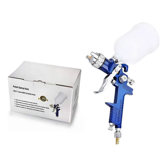 Aerografo Pistola Gravedad 827 P Hvlp 1.7mm + 50 Filtros H10