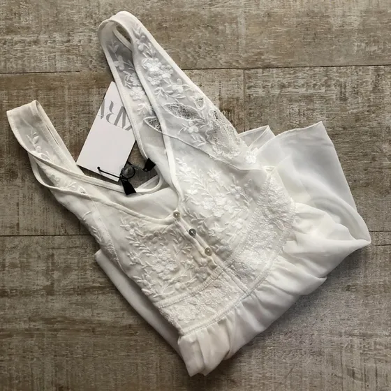 Musculosa / Camisa Importada De Zara Nueva Con Etiqueta