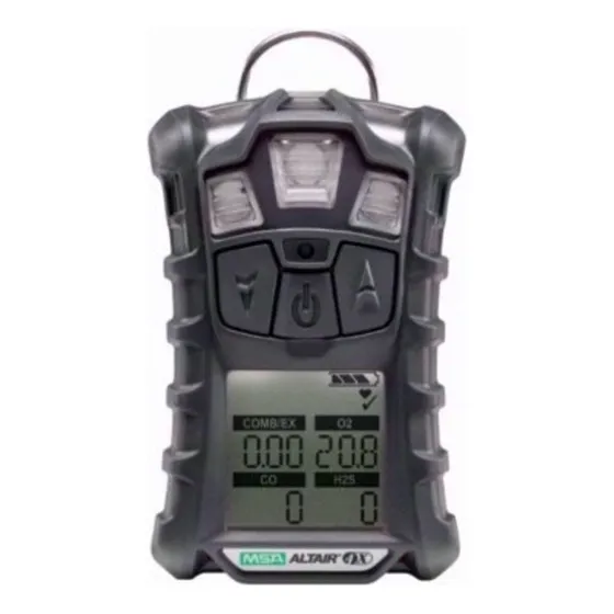 Detector De Gases Msa Altair 4x 2024 H2s Lel Co O2 Combust Color Negro