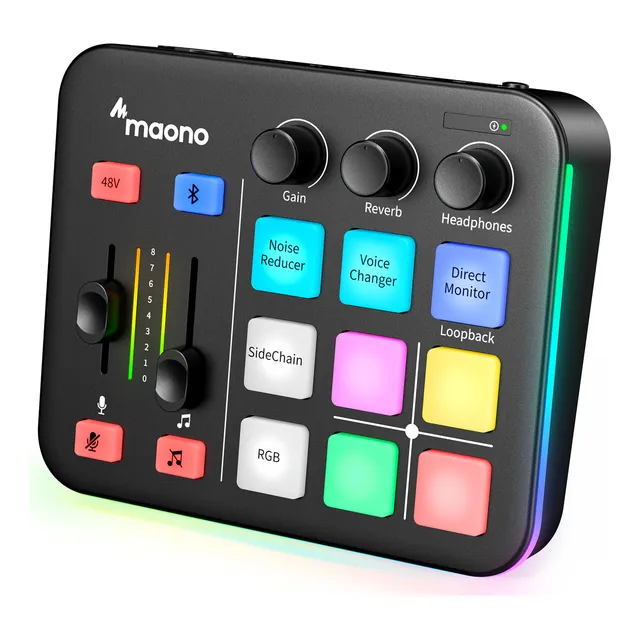 Mezclador De Audio Mixer Consola Sonido Maono G1 Neo Usb Xlr
