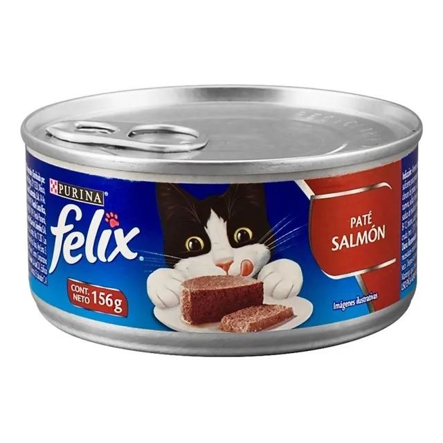 Lata Para Gato Félix Salmón 24unidades