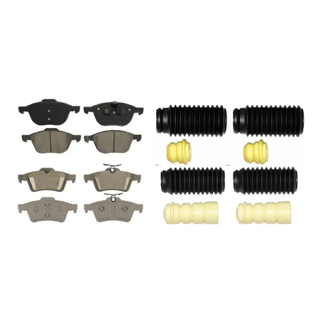 Kit 4 Rebotes Balatas Del/tras Mazda 3 2007