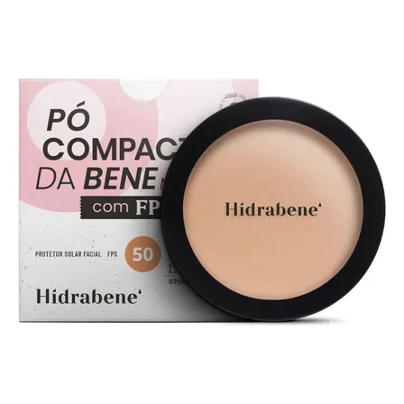 Hidrabene Protetor Solar Facial Fps 50 Pó Compacto 10g Claro