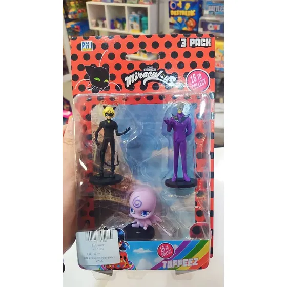 3 Figuras/muñecos Coleccionables De Miraculous Surtidas