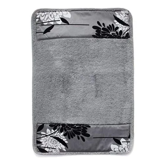 Popular Bath Alfombra Baño Coleccion Erica 21 X 32  Gris