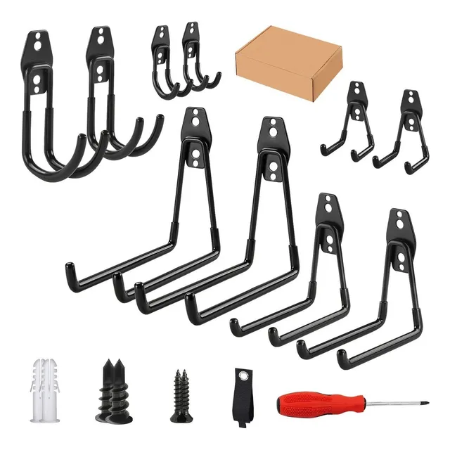Ganchos De Almacenamiento Para Garage De Resistentes,10 Piez