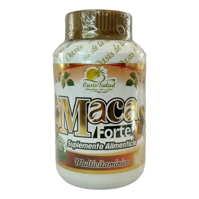 Maca Forte X 100 Capsulas De 500 Miligramo