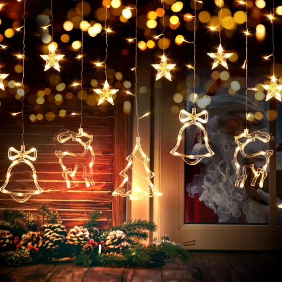 Tecsea Luz Navidad Para Interior 138 Led 9.3 Pie Largo Usb