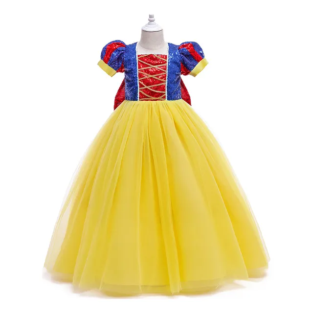 Cosplay De Halloween Blancanieves Vestido De Malla Para Niño